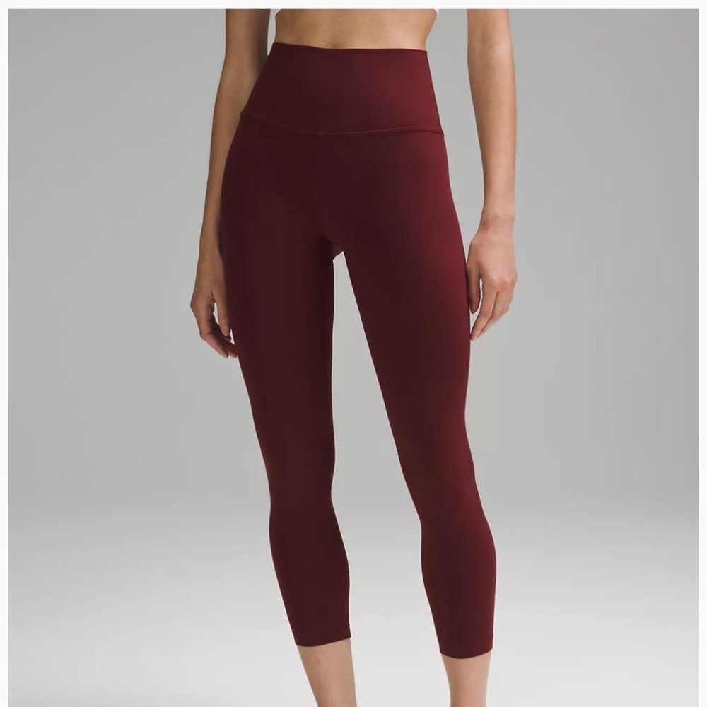 Lulu lemon maroon align 25” leggings